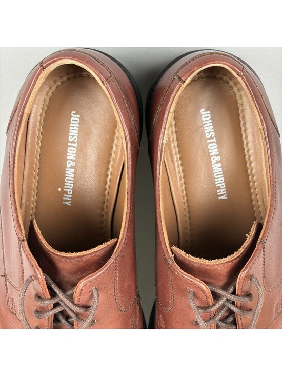 Johnston & Murphy Tabor Cap Toe Leather Derby Shoes Mens 10.5 Brown Lace Up main image 7